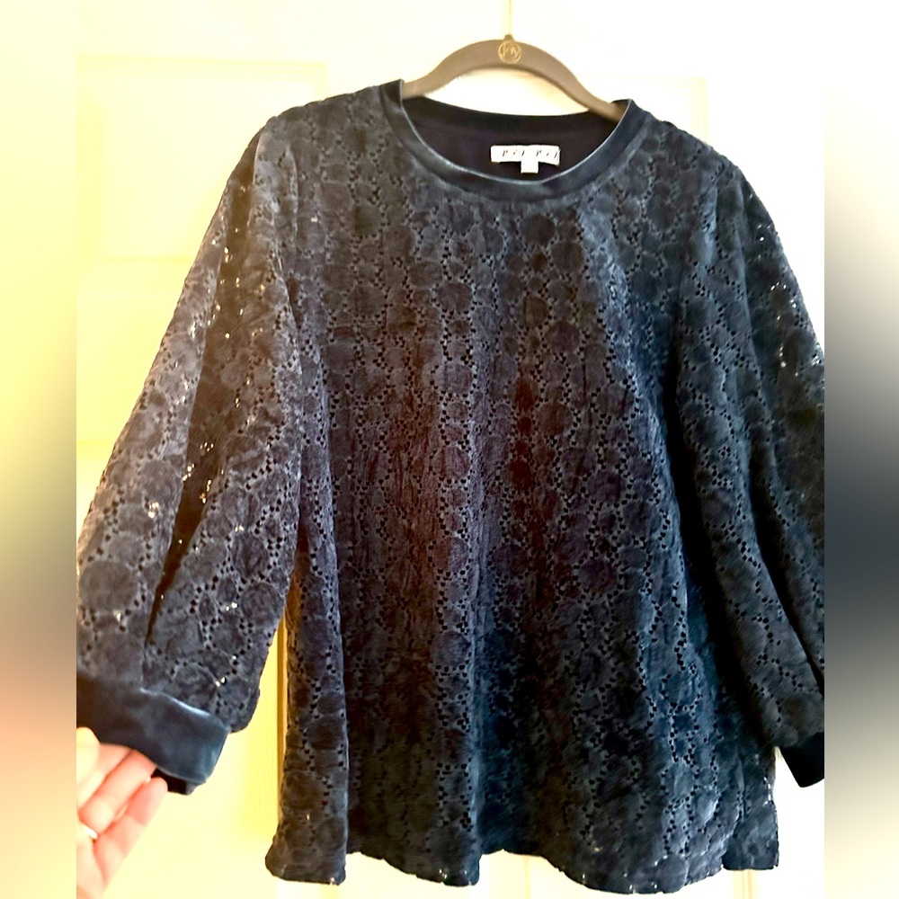 Beautiful Joy Joy top . Blue . Small ( runs true to size)
